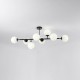 Light Prestige Dorado 8 lampa wisząca czarna LP-002/8P BK 8xE14 czarny/biały