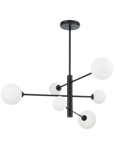 Light Prestige Dorado 6 pendant lamp black LP-002/6P BK 6xG9 black / white
