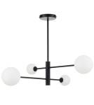 Pendant lamps spheres - Light Prestige Dorado 4 pendant lamp black LP-002/4P BK 4xG9 black / white - product 1