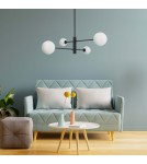 Pendant lamps spheres - Light Prestige Dorado 4 pendant lamp black LP-002/4P BK 4xG9 black / white - product 2