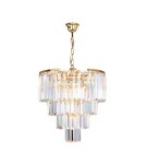 Glamour chandeliers - Zuma Line AMEDEO 5xE14 Gold 17106/4+1-GLD Pendant. - product 1