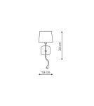 Wall lamps - Light Prestige Marbella wall lamp black E14 black LP-332/1W BK - product 3