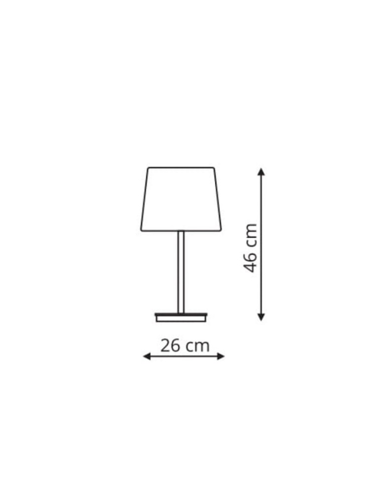 Table lamps with lampshade - Light Prestige Marbella desk lamp black E27 black LP-332/1T BK - product kolory-swiatla.pl 2