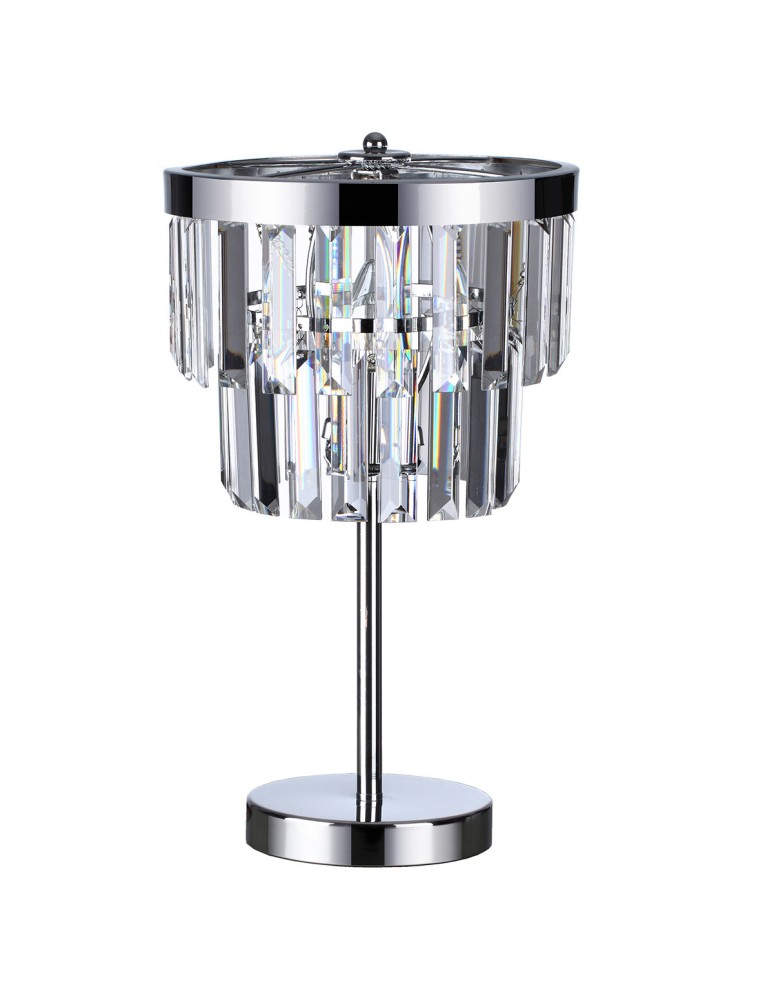 Glamour table lamps - Light Prestige Vetro desk lamp E14 transparent/silver LP-2910/1T - product kolory-swiatla.pl 1