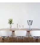Glamour table lamps - Light Prestige Vetro desk lamp E14 transparent/silver LP-2910/1T - product 2