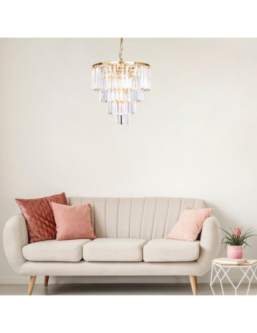 Zuma Line AMEDEO 5xE14 Złota 17106/4+1-GLD Wisząca - produkt 2