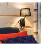 Wall lamps - Light Prestige Dakota wall lamp (right) E27 black LP-2121/1W R BK - product 2