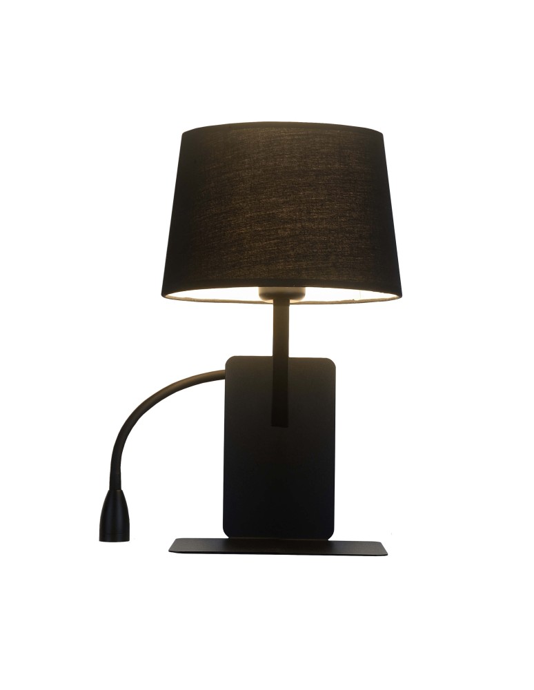 Wall lamps - Light Prestige Dakota wall lamp (left) E27 black LP-2121/1W L BK - product kolory-swiatla.pl 1