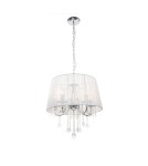 Glamour pendant lamps - Light Prestige Mona 3xE14 silver pendant lamp LP-5005/3P silver - product 1