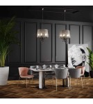 Glamour pendant lamps - Light Prestige Mona pendant lamp 3xE14 black LP-5005/3P black - product 2