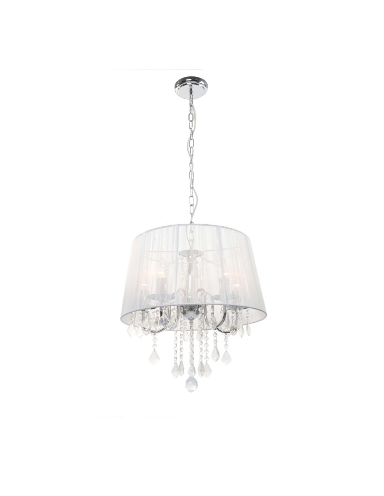 Glamour pendant lamps - Light Prestige Mona pendant lamp 5xE14 silver LP-5005/5P silver - product kolory-swiatla.pl 1