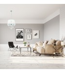 Glamour pendant lamps - Light Prestige Mona pendant lamp 5xE14 silver LP-5005/5P silver - product 2