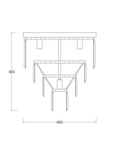Zuma Line AMEDEO 5xE14 Złota FC17106/4+1-GLD Sufitowa - produkt 2