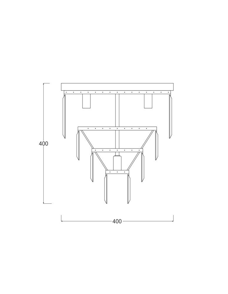 Ceiling lamps with crystals - Zuma Line AMEDEO 5xE14 Gold FC17106/4+1-GLD Ceiling Light. - product kolory-swiatla.pl 2