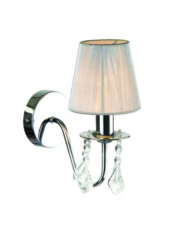 Light Prestige Mona kinkiet srebrny 1xE14 biały, srebrny LP-5005/1W srebrna