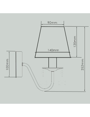 Light Prestige Mona kinkiet srebrny 1xE14 biały, srebrny LP-5005/1W srebrna - produkt 2