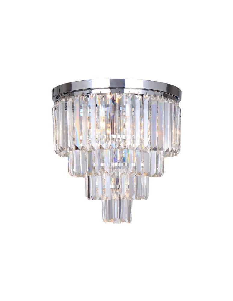 Ceiling lamps with crystals - Zuma Line AMEDEO 5xE14 Chrome FC17106/4+1-CHR Ceiling light. - product kolory-swiatla.pl 1