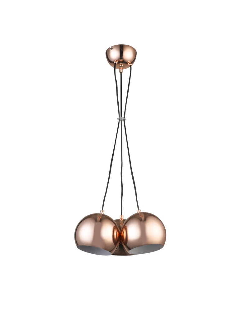 Pendant lamps - Light Prestige Rame 3 pendant 3xE14 copper LP-2014/3P - product kolory-swiatla.pl 1