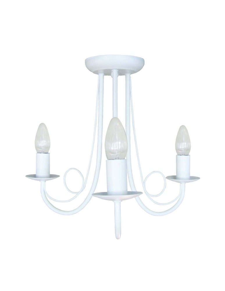 Chandelier chandeliers - Light Prestige Pearl 5 pendant white 5xE14 white LP-020/5P white - product kolory-swiatla.pl 1
