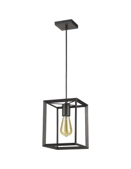 Light Prestige Napoli wisząca czarna E27 czarny LP-4146/1P-BL