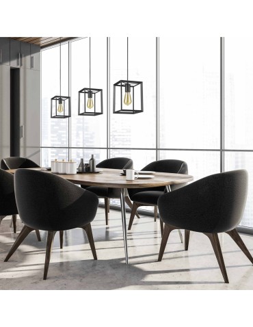 Light Prestige Napoli wisząca czarna E27 czarny LP-4146/1P-BL - produkt 2