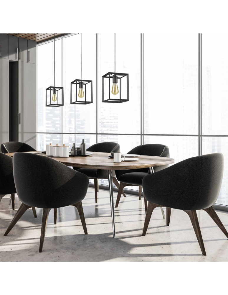 Pendant lamps - Light Prestige Napoli pendant black E27 black LP-4146/1P-BL - product kolory-swiatla.pl 2