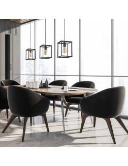 Light Prestige Napoli wisząca czarna E27 czarny LP-4146/1P-BL - produkt 2