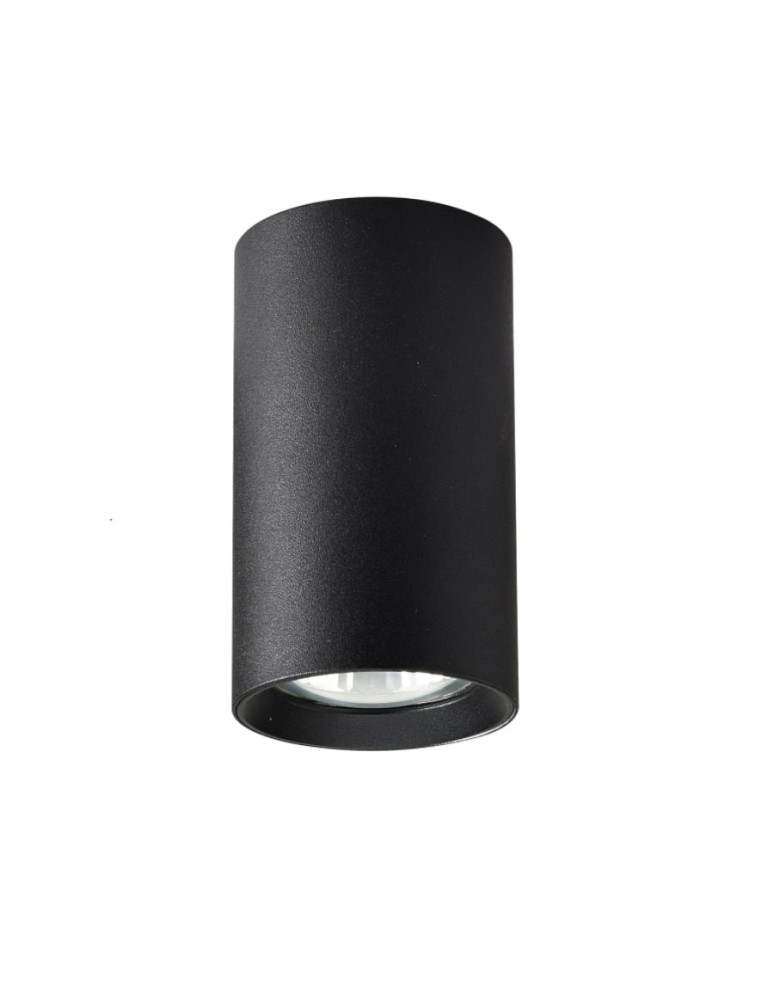 Ceiling luminaires for replaceable light source - Light Prestige Manacor black eyelet 13 cm GU10 black LP-232/1D - 130 black - product kolory-swiatla.pl 1