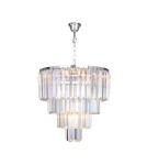Glamour chandeliers - Zuma Line AMEDEO 5xE14 Chrome 17106/4+1-CHR Pendant. - product 1