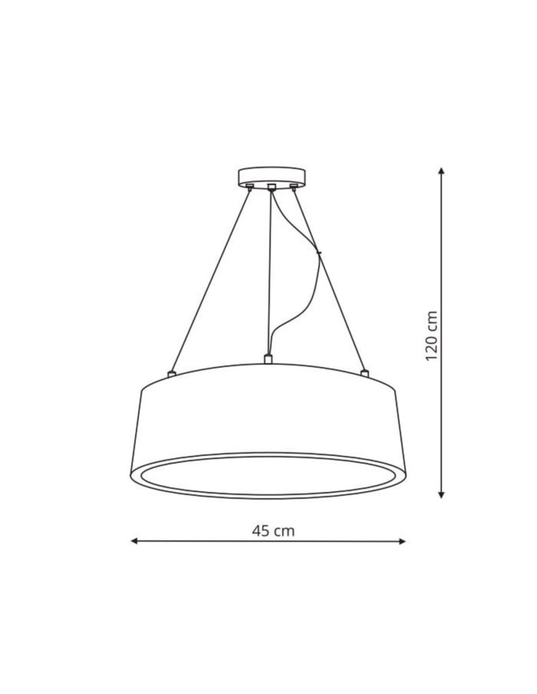 LED pendant lamps - Light Prestige Malaga pendant grey LED grey LP-622/1P GREY - product kolory-swiatla.pl 4