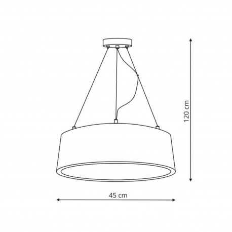 Light Prestige Malaga wisząca biała LED biały LP-622/1P WH