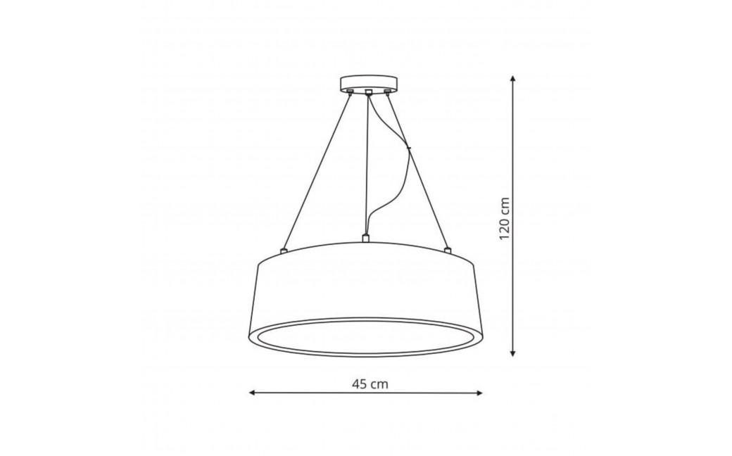 Light Prestige Malaga wisząca biała LED biały LP-622/1P WH