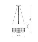 Pendant lamps - Light Prestige Madrid pendant white E27 white LP-81458/1P WH - product 2