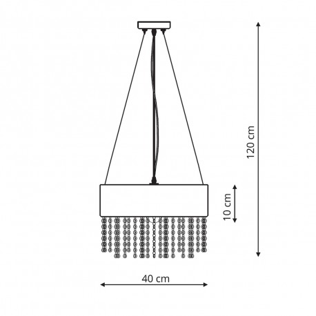 Light Prestige Madryt wisząca biała E27 biały LP-81458/1P WH