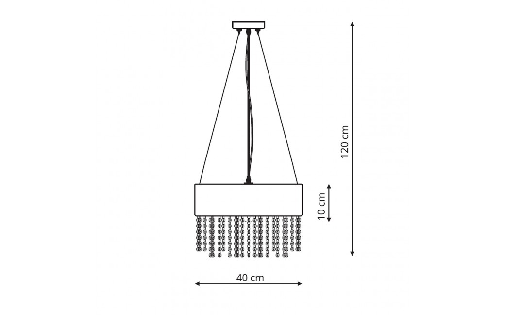 Light Prestige Madryt wisząca biała E27 biały LP-81458/1P WH