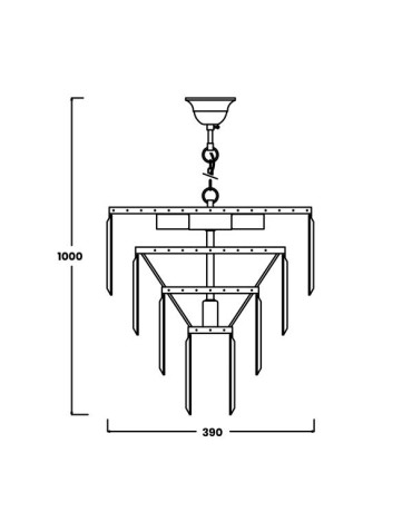 Zuma Line AMEDEO 5xE14 Chrome 17106/4+1-CHR Pendant. - product 2