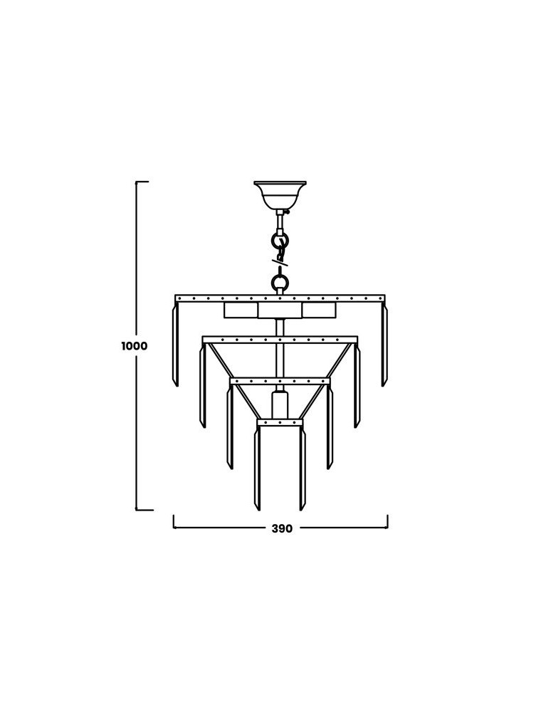 Glamour chandeliers - Zuma Line AMEDEO 5xE14 Chrome 17106/4+1-CHR Pendant. - product kolory-swiatla.pl 2