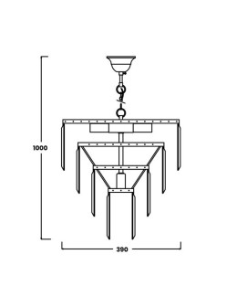 Zuma Line AMEDEO 5xE14 Chrom 17106/4+1-CHR Wisząca - produkt 2