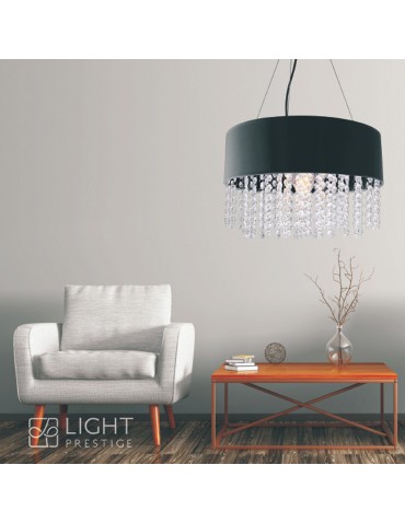 Light Prestige Madryt wisząca czarna E27 czarny LP-81458/1P BK - produkt 2