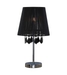 Table lamps with lampshade - Light Prestige Mona desk lamp black small E27 LP-5005/1TS black - product 1
