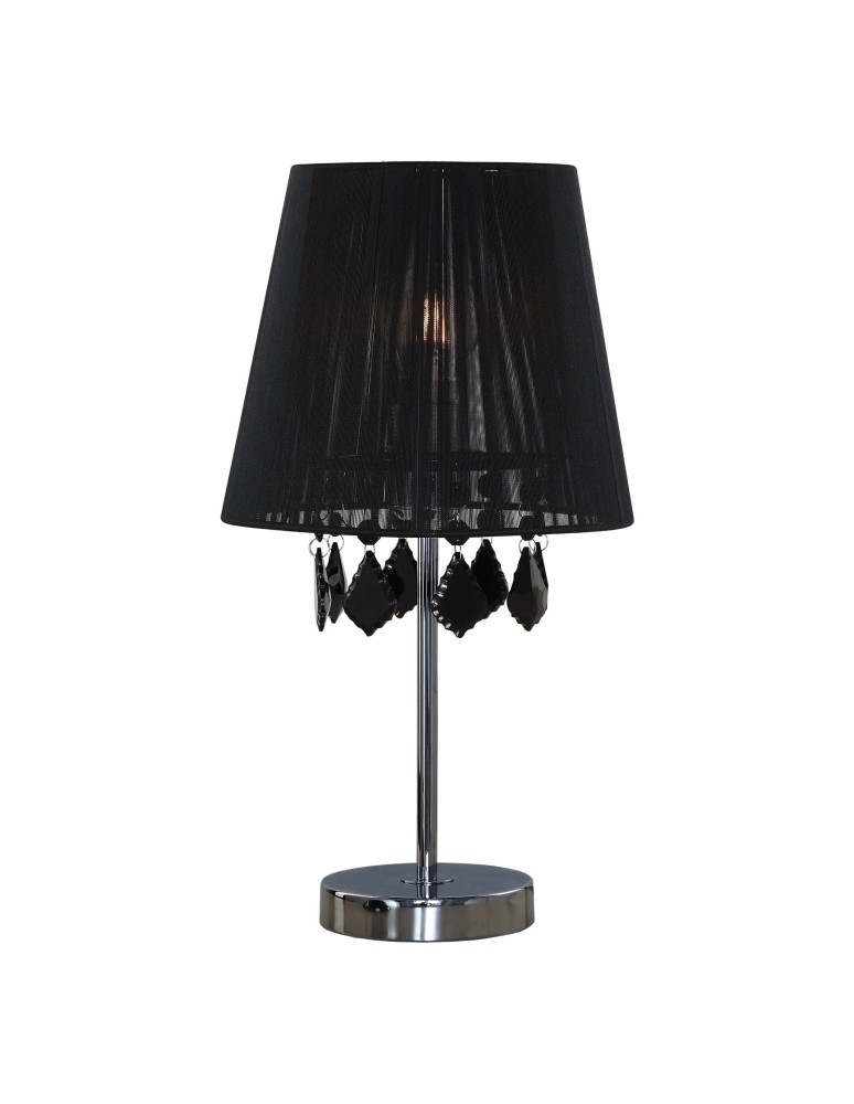 Table lamps with lampshade - Light Prestige Mona desk lamp black small E27 LP-5005/1TS black - product kolory-swiatla.pl 1