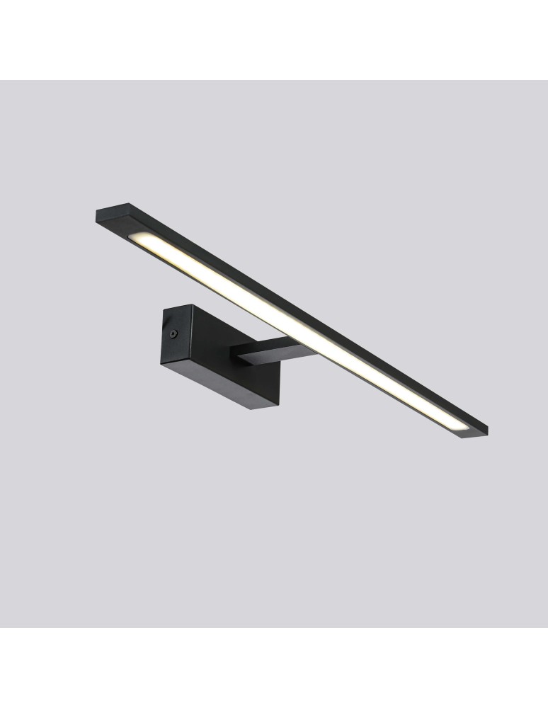 Bathroom wall lamps - Light Prestige Isla large black wall lamp with IP44 4000K LED black GS-LWB-20W BK - product kolory-swiatla.pl 4