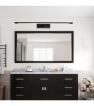 Bathroom wall lamps - Light Prestige Wall lamp Isla large 1xLED black IP44 GS-LWB-20W BK CCT - product 2