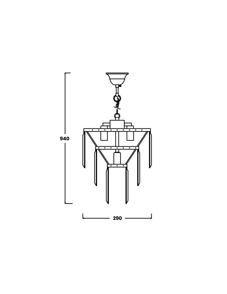 Glamour chandeliers - Zuma Line AMEDEO 4xE14 Chrome 17106/3+1-CHR Pendant. - product kolory-swiatla.pl 2