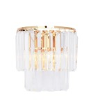 Glamour wall lamps - Zuma Line AMEDEO 2xE14 Gold 17106/2W-GLD Wall lamp. - product 1