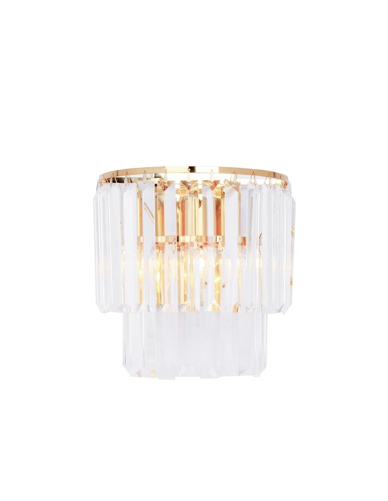 Glamour wall lamps - Zuma Line AMEDEO 2xE14 Gold 17106/2W-GLD Wall lamp. - product kolory-swiatla.pl 1