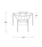 Glamour wall lamps - Zuma Line AMEDEO 2xE14 Gold 17106/2W-GLD Wall lamp. - product 2