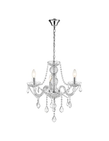 Light Prestige Cristallo 3 pendant E14 transparent LP-2940/3P - product 2