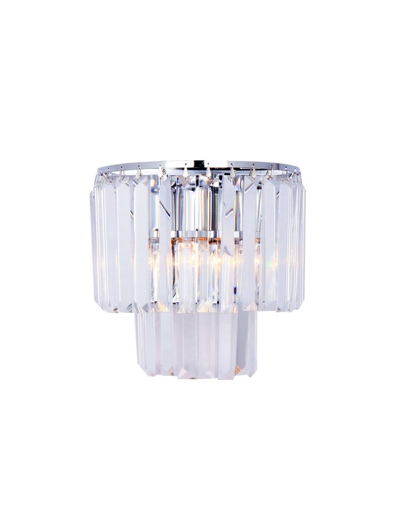 Glamour wall lamps - Zuma Line AMEDEO 2xE14 Chrome 17106/2W-CHR Wall lamp. - product kolory-swiatla.pl 1