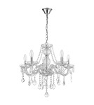 Glamour chandeliers - Light Prestige Cristallo 5 pendant E14 transparent LP-2940/5P - product 1